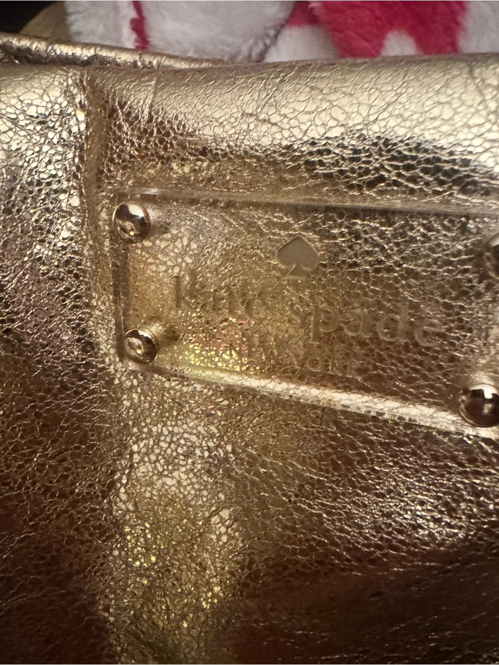 Kate spade New York Leather Metallic Gold Tote Bag - Picture 2 of 4